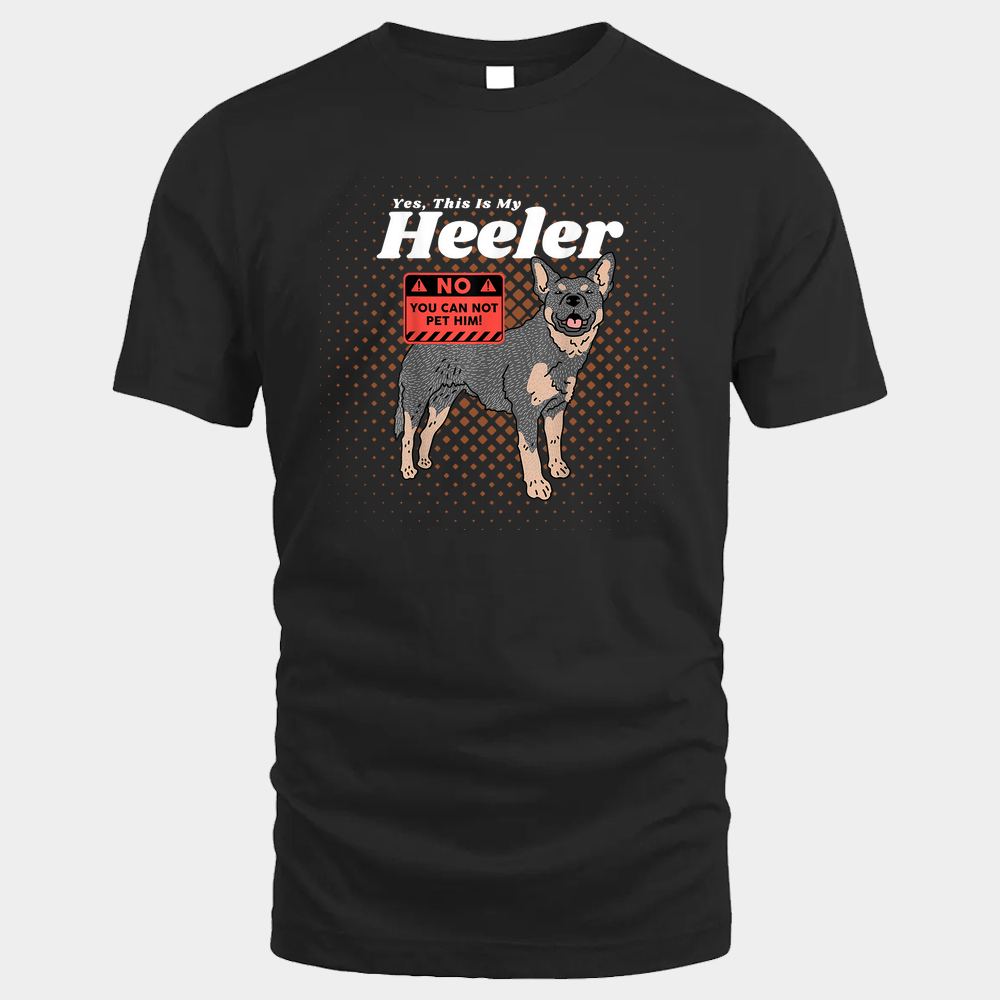 Australian Cattle Dog Heeler Unisex Tshirt – Black