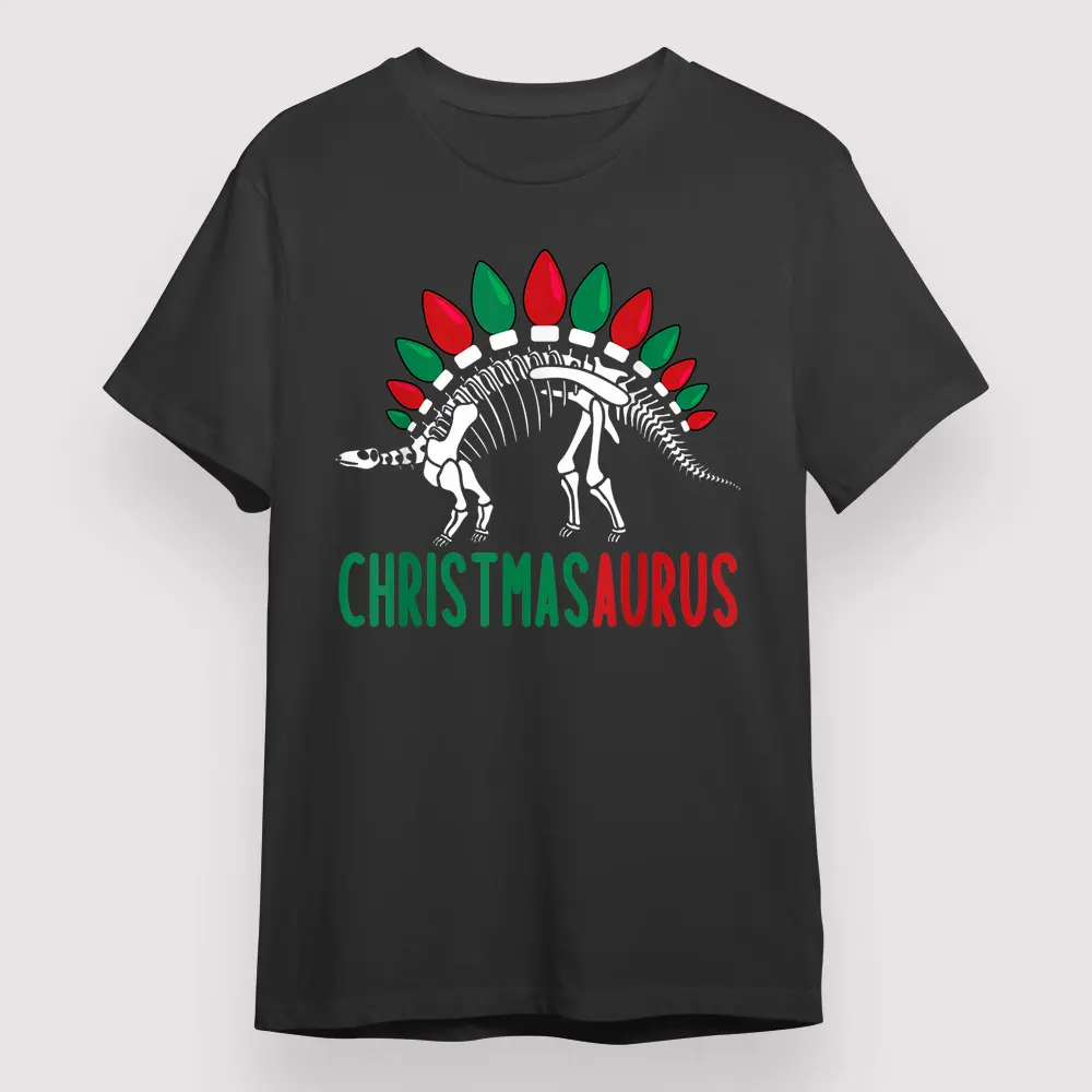 Christmasaurus Cute Christmas Dinosaur Tree Rex Dino Saurus Shirt, Christmas Gift for Family