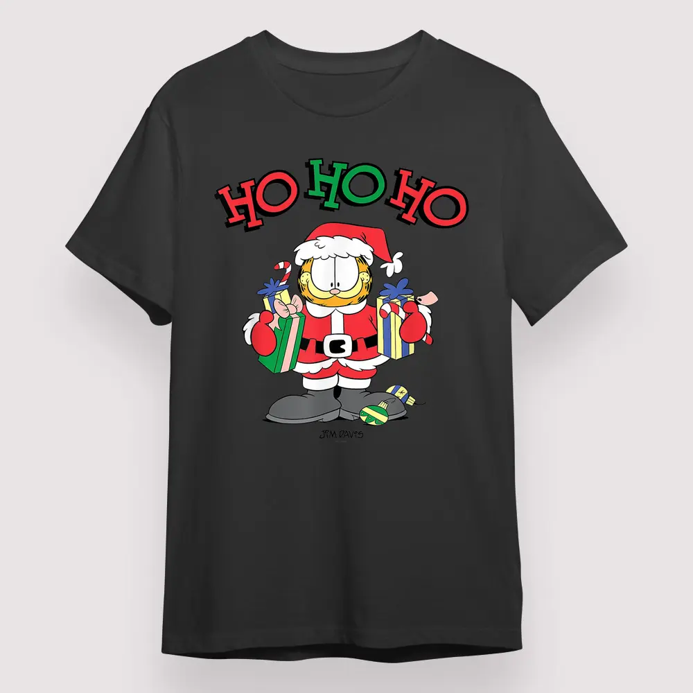 Garfield Ho Ho Ho Santa Garfield Shirt, Christmas Gift for Family