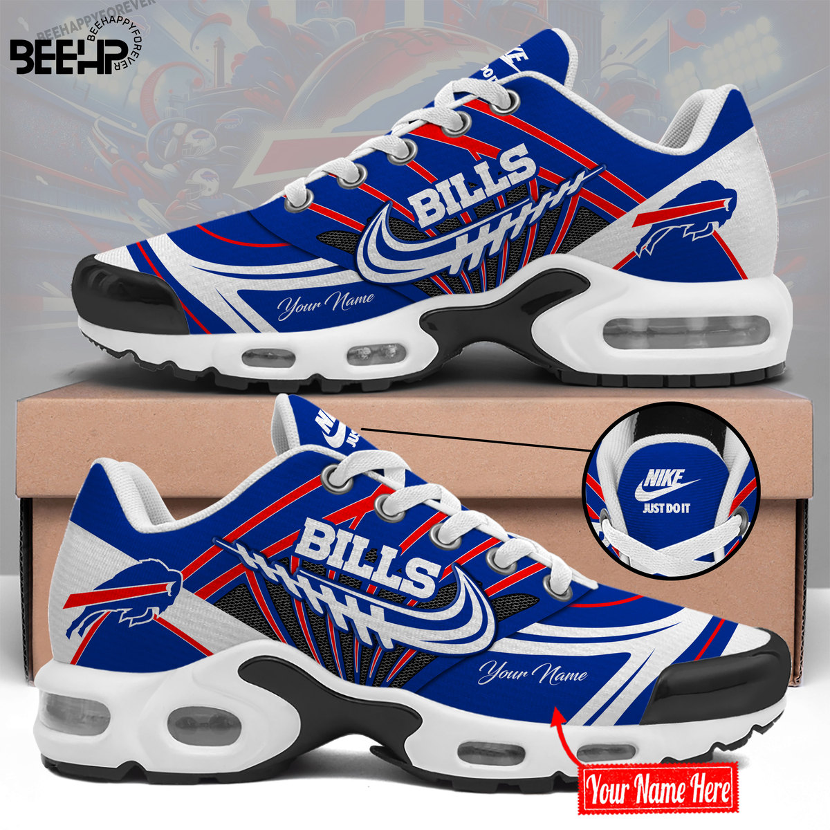 Buffalo Bills Personalized Name Air Cushion Sports Shoes