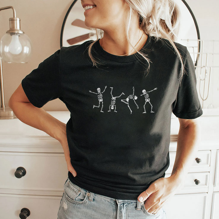 Dancing Skeleton Fuck Trump Halloween T Shirt