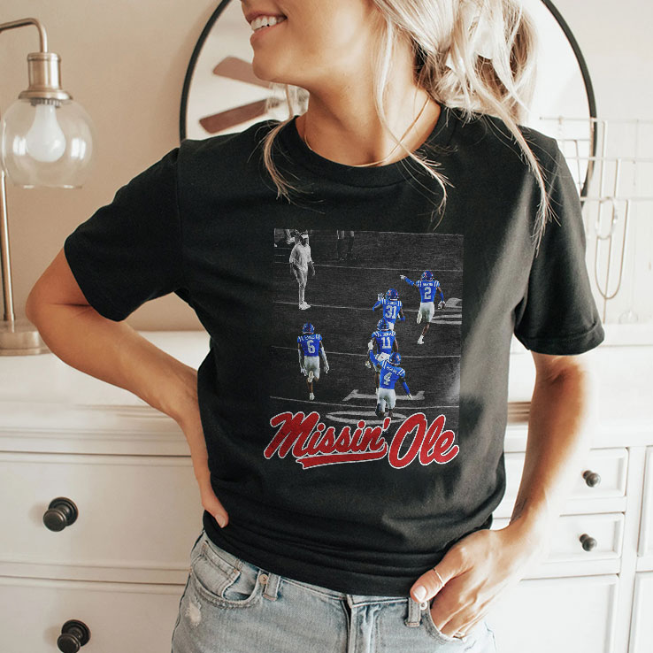 Missin' Ole Mississippi Football T Shirt