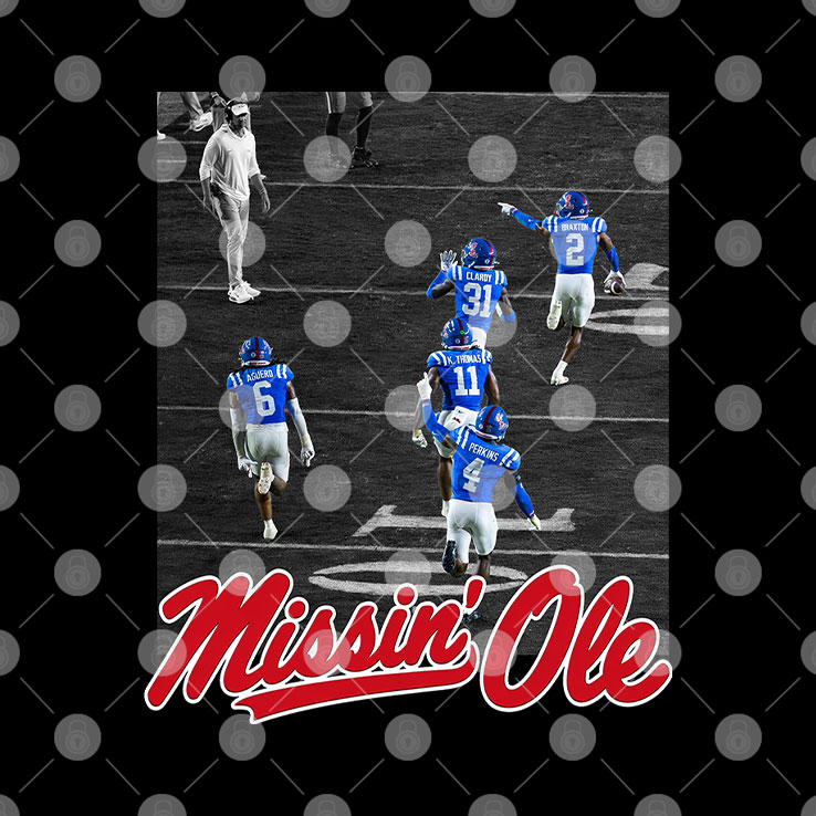 Missin' Ole Mississippi Football T Shirt