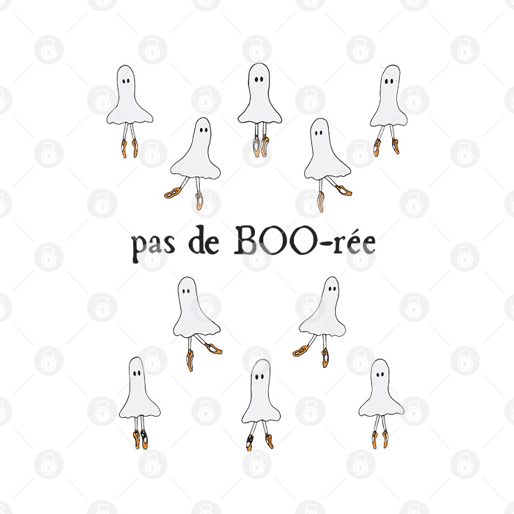 Pas De BOO-rée Ballet Dancer Spooky Halloween Shirt