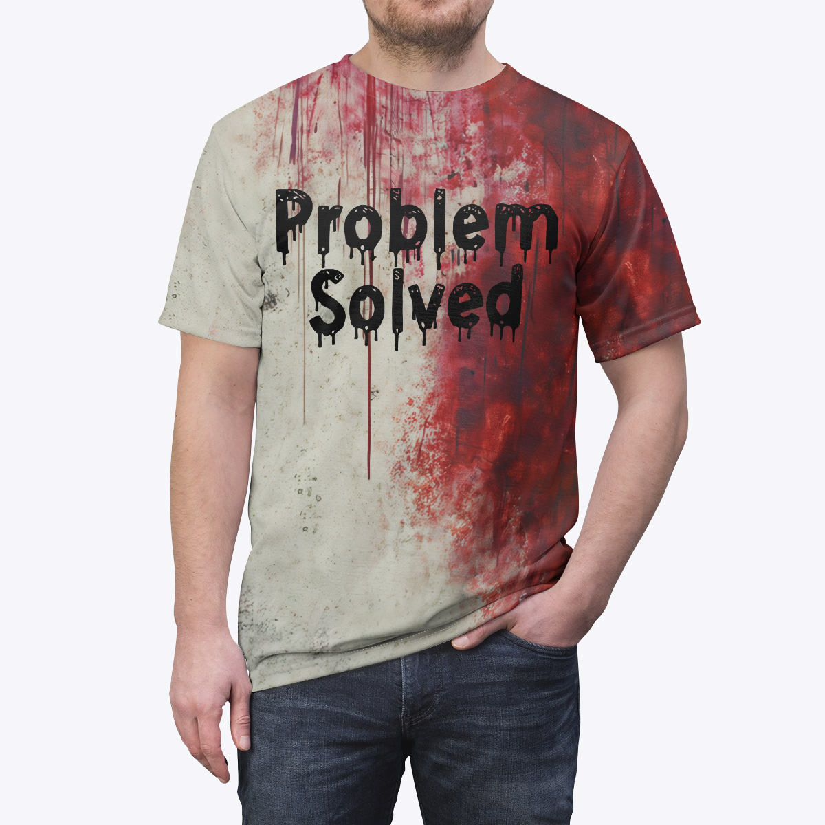Problem Solved Bloody Halloween Shirt